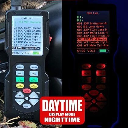 ICOtec Night Stalker - Daytime and Nighttime display mode. Best Coyote call for night hunting.